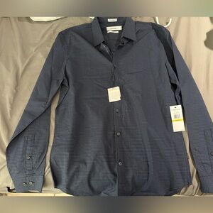Calvin Klein Men's Navy Dress Shirt